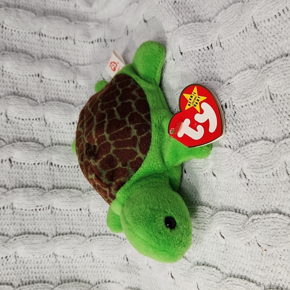 Vintage Ty Beanie Baby Original Speedy the Turtle P.V.C. Pellets